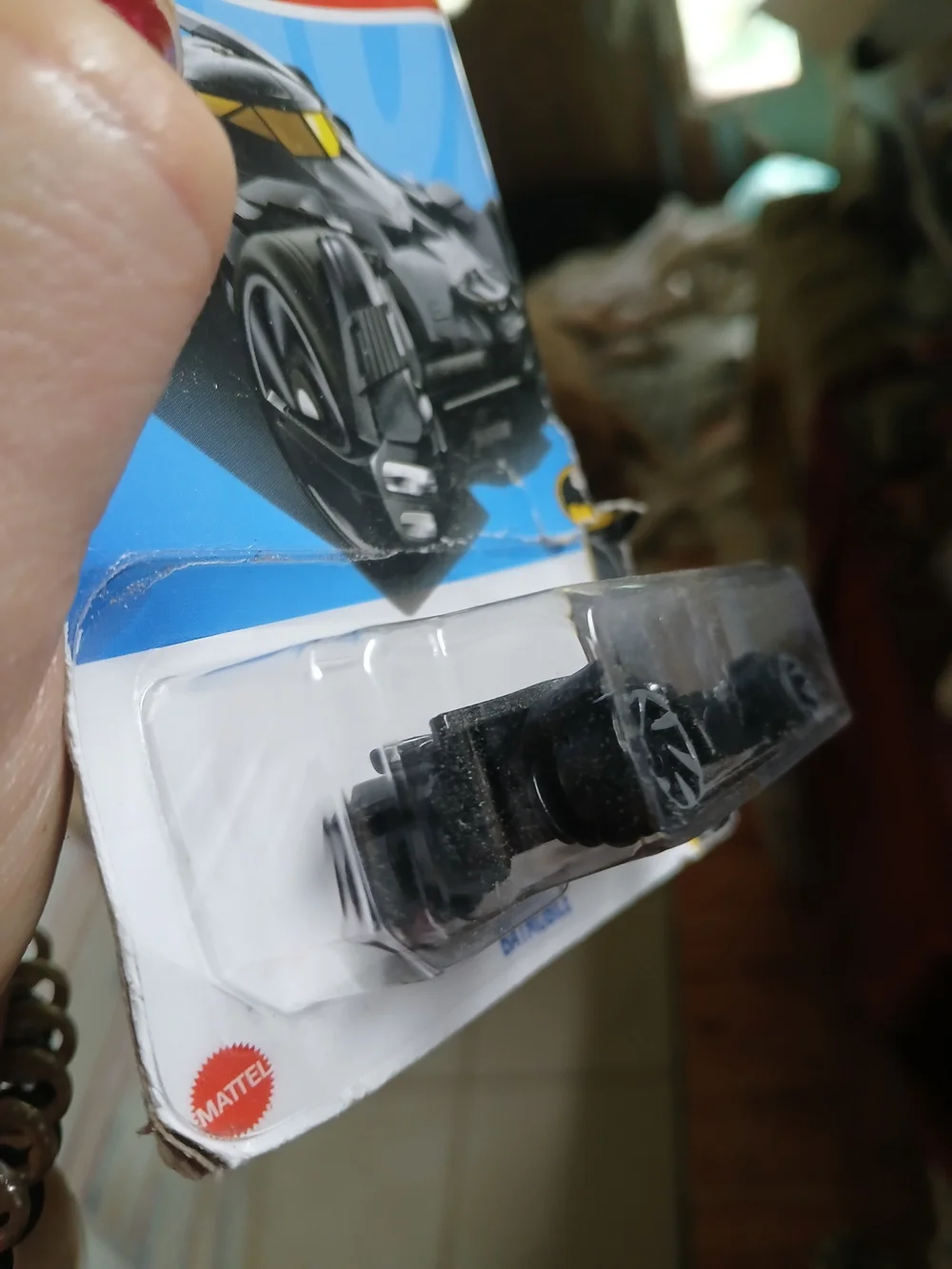 Hot Wheels Batmobile from the 2024 mainline Batman series (1/5), specifically mo